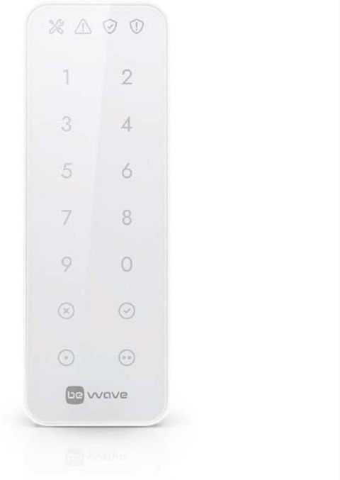 BE WAVE Bezprzewodowa klawiatura dotykowa (biała typ urządzenia AKP-200-W) Smart Keypad W (AKP-200-W) BE WAVE Bezprzewodowa klawiatura dotykowa (biała typ urządzenia AKP-200-W) Smart Keypad W (AKP-200-W)
