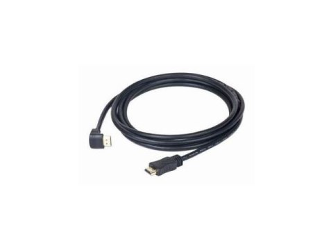 Kabel HDMI-HDMI v2.0 3D TV High Speed Ethernet 3M kątowy 90'' (pozłacane końcówki) Kabel HDMI-HDMI v2.0 3D TV High Speed Ethernet 3M kątowy 90'' (pozłacane końcówki)