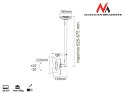 Uchwyt do telewizora sufitowy 23-42" 50 - 85 cm 30kg MC-504A B srebrny TV