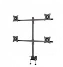 SV07 Uchwyt biurkowy do czterech monitorów 19-27 cali VESA 75x75 - 100x100 40 kg