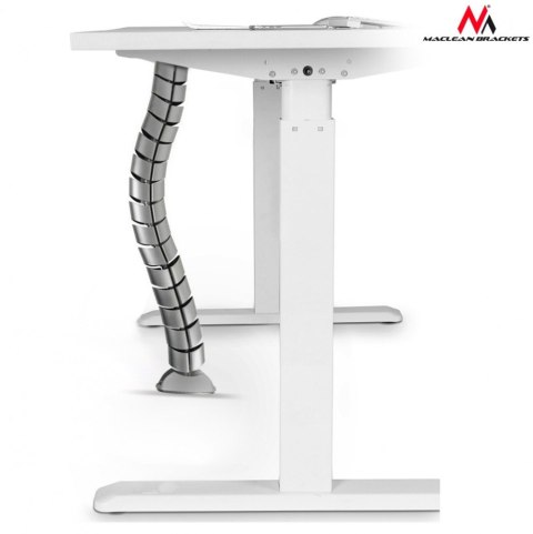 Organizator maskownica kabli do biurka MC-768 S srebrna