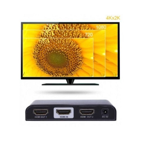 Rozdzielacz-splitter AV HDMI 2.0 1/2 Ultra HD 4K