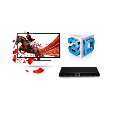 Rozdzielacz-splitter AV HDMI 2.0 1/4 Ultra HD 4Kx2K 3D