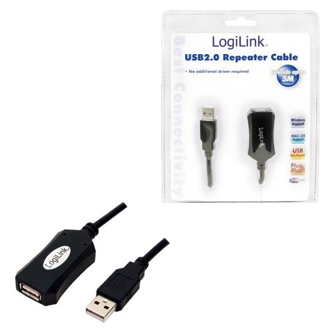 Kabel przedlużacz USB2.0, 5m Kabel przedlużacz USB2.0, 5m