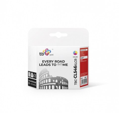 Tusz do Canon PIXMA iP2850/MG2950/2550/2450/MX495 TBC-CL546XLCR Kolor ref. Tusz do Canon PIXMA iP2850/MG2950/2550/2450/MX495 TBC-CL546XLCR Kolor ref.