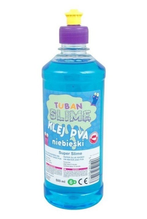 Klej do papieru PVA 500 ml niebieski