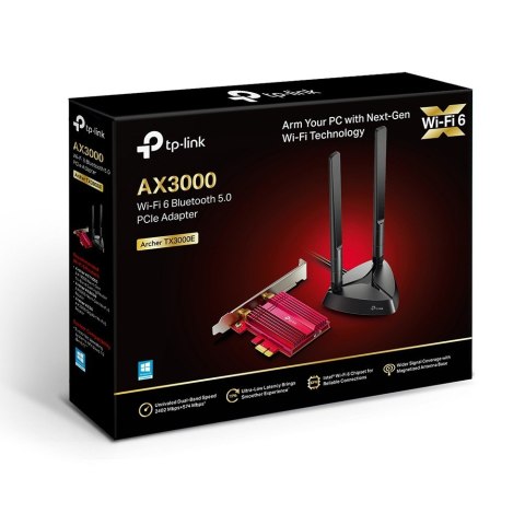 Karta sieciowa Archer TX3000E PCI-E WiFi AX30000 BT 5.0 Karta sieciowa Archer TX3000E PCI-E WiFi AX30000 BT 5.0