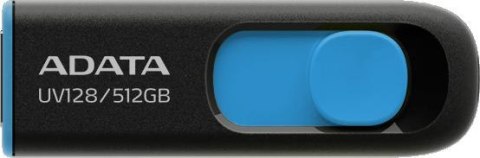 Adata Pendrive UV128 512GB USB 3.2 Gen1 czarno - niebieski