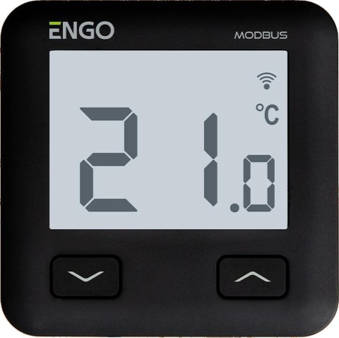 ENGO Controls E10-MBUSB - Regulator temperatury, MODBUS, 230V, czarny, Internetowy, podtynkowy, Wi-Fi ENGO Controls E10-MBUSB - Regulator temperatury, MODBUS, 230V, czarny, Internetowy, podtynkowy, Wi-Fi