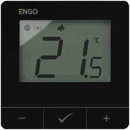 ENGO Controls E25-230B - Regulator temperatury, 230V, czarny, Internetowy, natynkowy ZigBee/868MHz