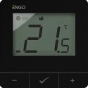 ENGO Controls E25-BATB - Regulator temperatury, bateryjny, czarny, ZigBee/868MHz, natynkowy ENGO Controls E25-BATB - Regulator temperatury, bateryjny, czarny, ZigBee/868MHz, natynkowy