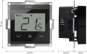 ENGO Controls E55-B - Regulator temperatury do ramki 55x55, 230V, czarny, Internetowy, Wi-Fi ENGO Controls E55-B - Regulator temperatury do ramki 55x55, 230V, czarny, Internetowy, Wi-Fi