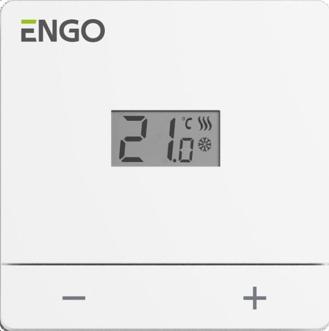 ENGO Controls EASY-24W - Regulator temperatury, 24V, dobowy, biały, natynkowy ENGO Controls EASY-24W - Regulator temperatury, 24V, dobowy, biały, natynkowy