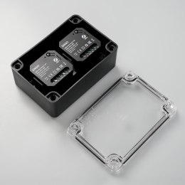 ENGO Controls EBOX2 - Obudowa hermetyczna, natynkowa, IP65, 129mm x 89mm x 55mm (szer. x wys. x gł.) do przekaźników: EREL-16ZB