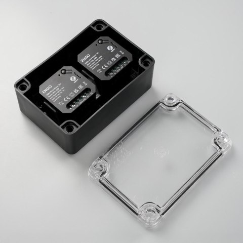 ENGO Controls EBOX2 - Obudowa hermetyczna, natynkowa, IP65, 129mm x 89mm x 55mm (szer. x wys. x gł.) do przekaźników: EREL-16ZB  ENGO Controls EBOX2 - Obudowa hermetyczna, natynkowa, IP65, 129mm x 89mm x 55mm (szer. x wys. x gł.) do przekaźników: EREL-16ZB