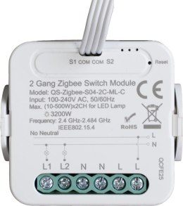 ENGO Controls EL2-WN - Sterownik do oświetlenia, podwójny, 230V bez przewodu neutralnego