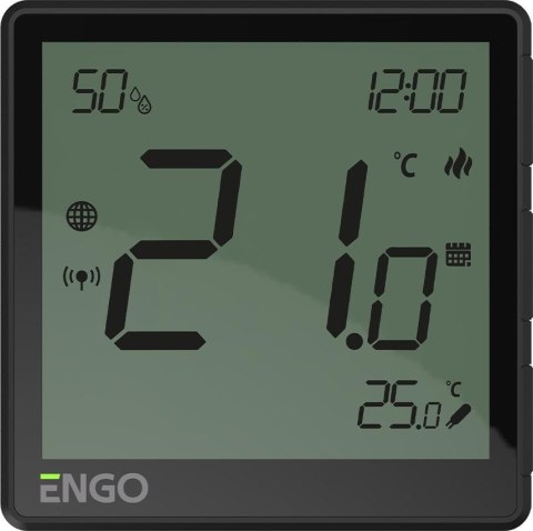 ENGO Controls EONE-230B - Regulator temperatury, 230V, czarny, Internetowy, podtynkowy, ZigBee ENGO Controls EONE-230B - Regulator temperatury, 230V, czarny, Internetowy, podtynkowy, ZigBee