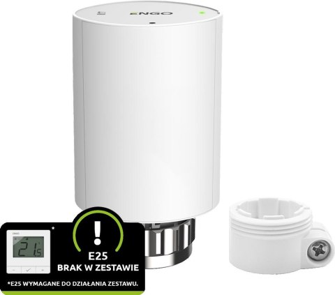 ENGO Controls ETRV-M30+RA - Głowica grzejnikowa bezprzewodowa, RA, elektroniczna M30x1,5, bateryjna, biała w zestawie z adaptere ENGO Controls ETRV-M30+RA - Głowica grzejnikowa bezprzewodowa, RA, elektroniczna M30x1,5, bateryjna, biała w zestawie z adaptere