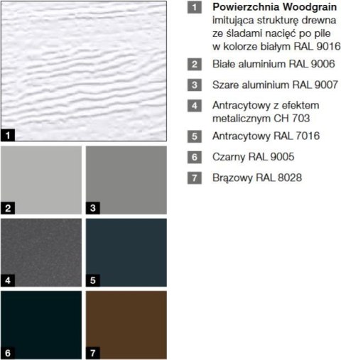 Brama garażowa segmentowa Renomatic/Hormann z napędem Supramatic E i szyną FS10-K - przetłoczenia M Woodgrain. Wymiar 5000x2125m