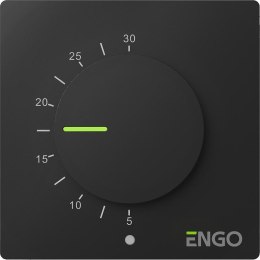 ENGO Controls ESIMPLE-230B - Regulator temperatury, 230V, czarny, dobowy, natynkowy z pokrętłem