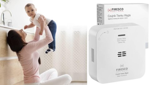 Zestaw czujników FIRESCO czujnik czadu+czujnik dymu Zestaw czujników FIRESCO czujnik czadu+czujnik dymu