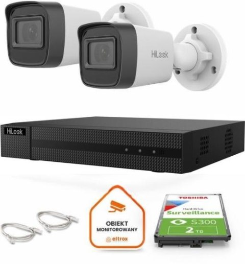 Zestaw do monitoringu Hilook 2 kamery IP IPCAM-B4-P 4MP 2.8mm Zestaw do monitoringu Hilook 2 kamery IP IPCAM-B4-P 4MP 2.8mm