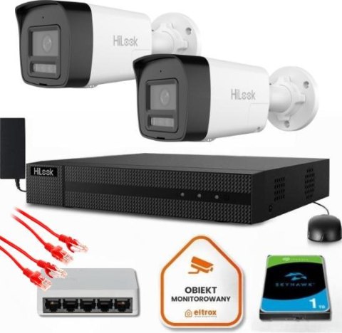 Zestaw do monitoringu Hilook 2 kamery IP IPCAM-B8-30DL/A Zestaw do monitoringu Hilook 2 kamery IP IPCAM-B8-30DL/A