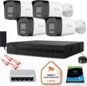 Zestaw do monitoringu Hilook 4 kamery IP IPCAM-B8-30DL/A Zestaw do monitoringu Hilook 4 kamery IP IPCAM-B8-30DL/A