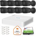 Zestaw do monitoringu Hilook 8 kamer IP IPCAM-B4-P Black 2K+ Zestaw do monitoringu Hilook 8 kamer IP IPCAM-B4-P Black 2K+