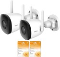 Zestaw 2 kamer IP Imou Bullet 2C 4MP IPC-F42P i 2 chmur Imou Protect Zestaw 2 kamer IP Imou Bullet 2C 4MP IPC-F42P i 2 chmur Imou Protect