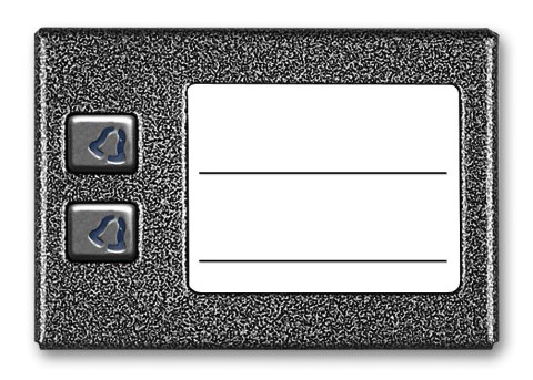 ACO CDN-2NP GR Podświetlany panel listy lokatorów z 2 przyciskami ACO CDN-2NP GR Podświetlany panel listy lokatorów z 2 przyciskami