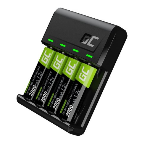 Ładowarka VitalCharger + 4x akumulatory AA 2000mAh Ładowarka VitalCharger + 4x akumulatory AA 2000mAh