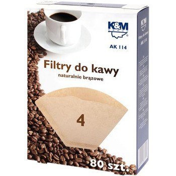 Filtry do kawy 4 80 sztuk AK114 Filtry do kawy 4 80 sztuk AK114
