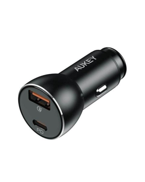 CC-Y48 aluminiowa ultraszybka ładowarka samochodowa 2xUSB QC 3.0 PD 3.0 (1xUSB C+1xUSB A) 6A 48W