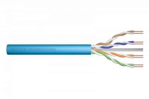 Kabel teleinformatyczny instalacyjny kat.6A, U/UTP, Dca, AWG 23/1, LSOH, 50m, niebieski Kabel teleinformatyczny instalacyjny kat.6A, U/UTP, Dca, AWG 23/1, LSOH, 50m, niebieski