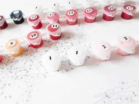 Obraz Paint it! Malowanie po numerach. Przyjacielski piesek Obraz Paint it! Malowanie po numerach. Przyjacielski piesek