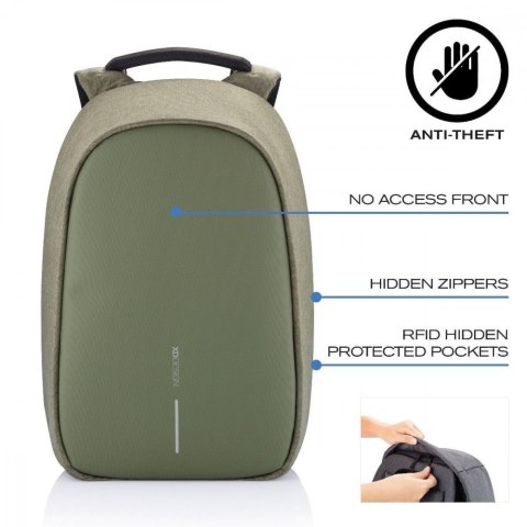 Plecak antykradzieżowy BOBBY HERO SMALL GREEN Plecak antykradzieżowy BOBBY HERO SMALL GREEN