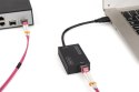 Karta sieciowa przewodowa USB 3.0 A do RJ45 Gigabit SFP Ethernet 1 Gbps Fiber Chipset RTL8153
