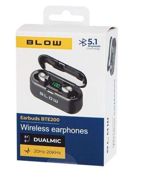 Słuchawki Earbuds BTE200 czarne