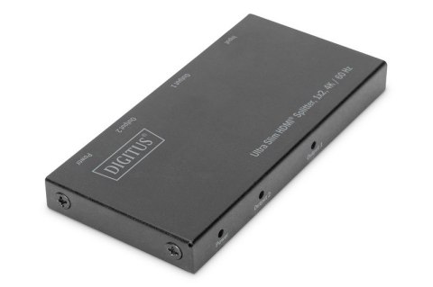 Rozdzielacz (Splitter) Ultra Slim HDMI 1x2 4K 60Hz 3D HDR HDCP 2.2 18 Gbps Micro USB