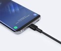 CB-CA3 OEM kabel USB-C - USB-A 3m 60W PD 3A 20V FCP AFC nylonowy oplot czarny