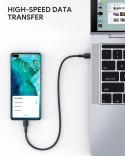 CB-CC3 OEM kabel USB-C - USB-C 3m 60W PD 20V nylonowy oplot czarny