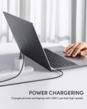 CB-CC3 OEM kabel USB-C - USB-C 3m 60W PD 20V nylonowy oplot czarny
