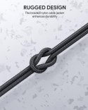 CB-CC3 OEM kabel USB-C - USB-C 3m 60W PD 20V nylonowy oplot czarny
