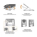 Podstawka pod laptop aluminiowa Ergo Office ER-416G Szara