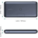 PB-WL03 Power Bank 20000 mAh bezprzewodowe ładowanie Qi LED Power Delivery 3.0 Quick Charge 3.0 22.5W