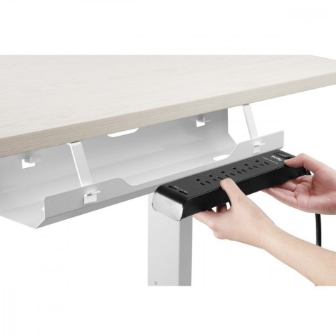 Organizer podbiurkowy na kable listwe Ergo Office ER-431W Biały Organizer podbiurkowy na kable listwe Ergo Office ER-431W Biały