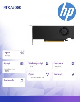 Karta graficzna RTX A2000 12GB 4MDP GFX 5Z7D9AA