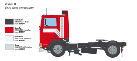 Model plastikowy Volvo F12 Intercooler Low Roof 1/24 Model plastikowy Volvo F12 Intercooler Low Roof 1/24