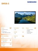 Monitor profesjonalny OH55A-S 55 cali błyszczący 24h/7 3500cd/m2 S7 Player (Tizen 5.0) 3 lata On-Site (LH55OHAESGBXEN)